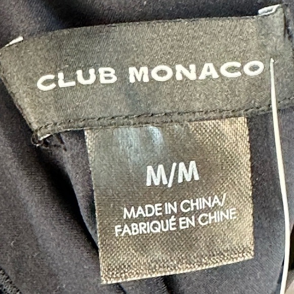 Club Monaco Sleeveless Plaid Peplum Cami Chemise - Blue Pink White - size Medium - Picture 6 of 10